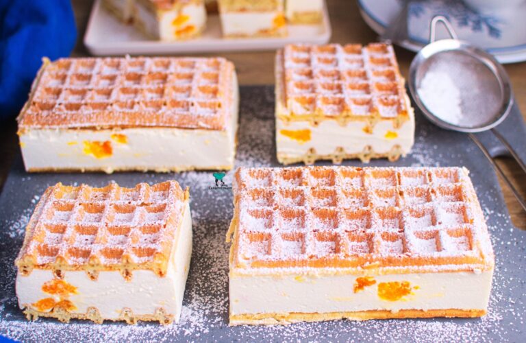Ciasto na gofrach z mandarynkami