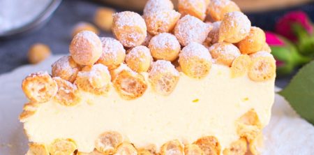 Karpatka bez pieczenia (na groszku ptysiowym)