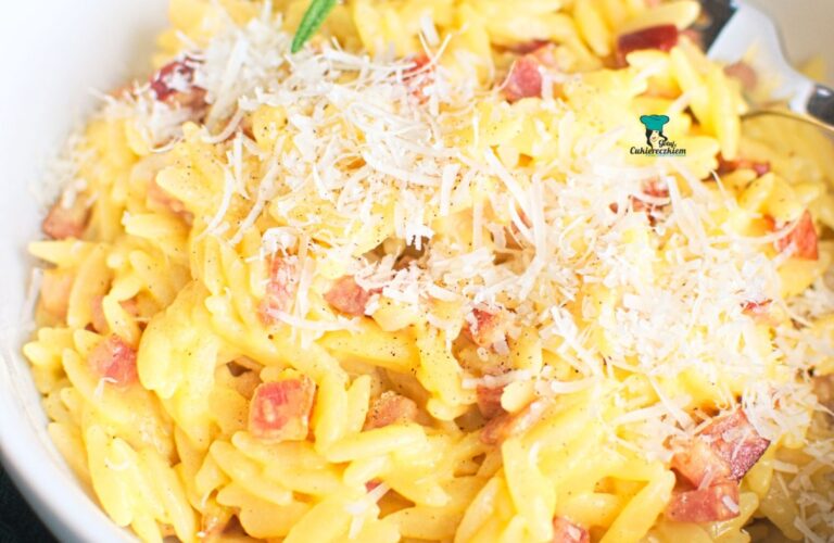 Orzo carbonara