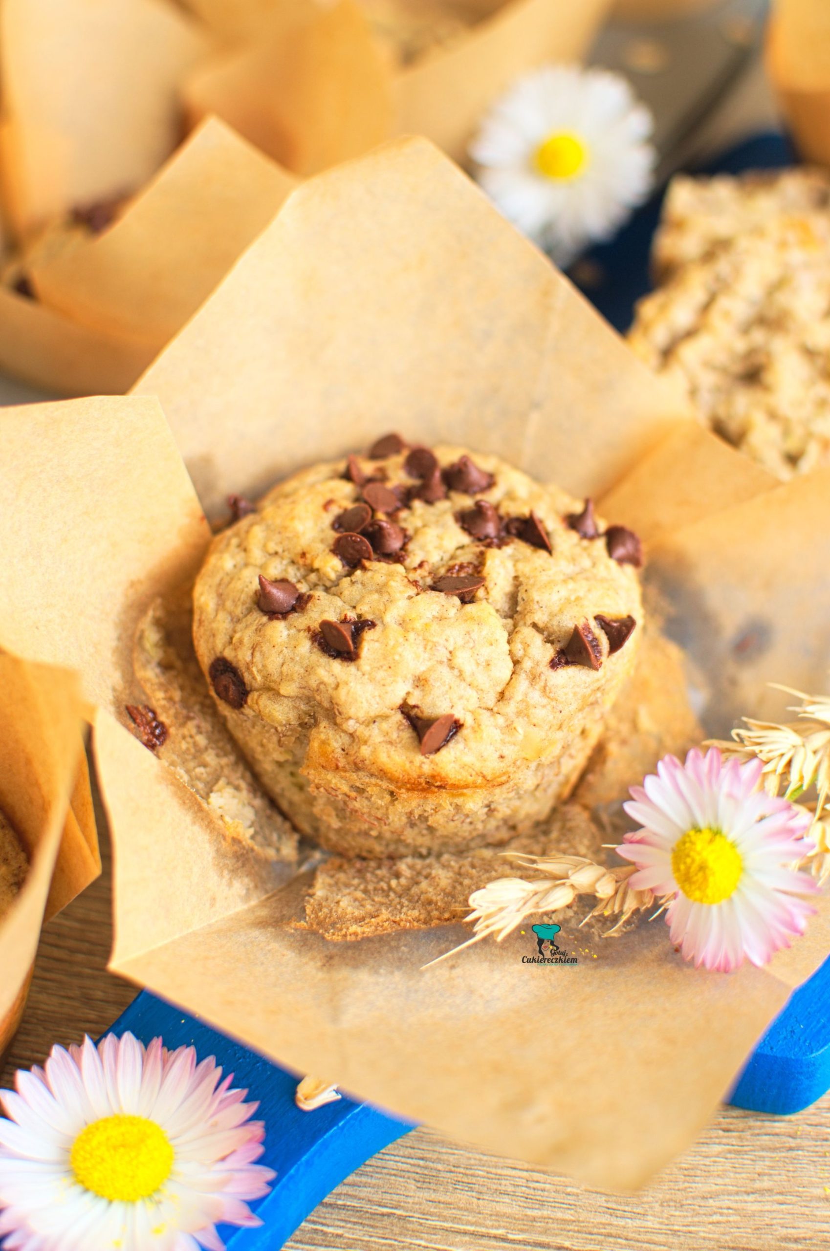 Bananowe muffinki owsiane