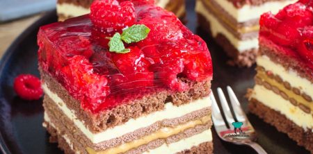 Ciasto Balladyna z kremem budyniowym