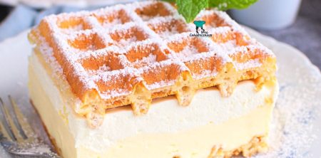 Kremówka na gofrach