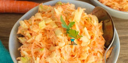 Surówka z marchewki, jabłka i pora