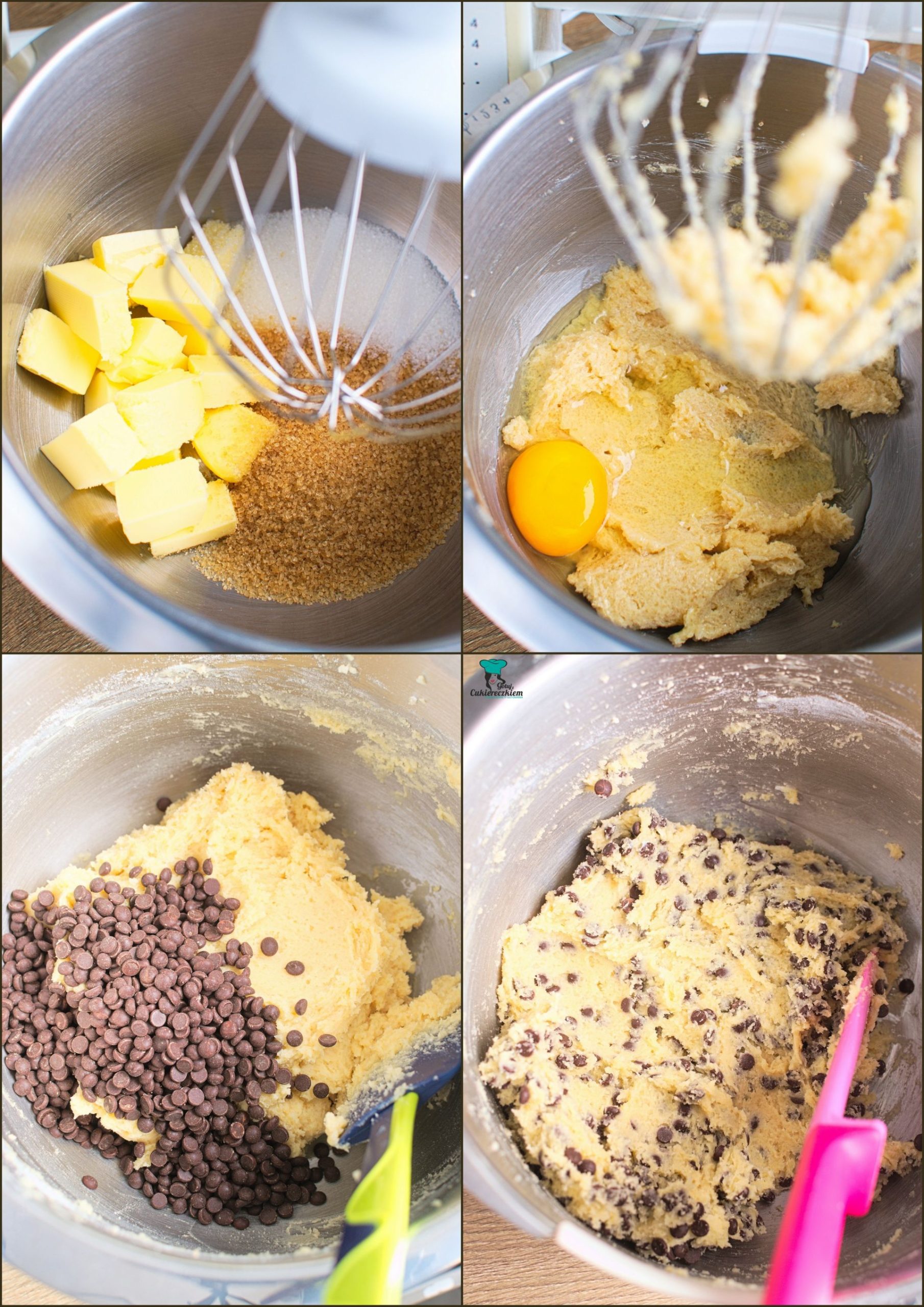 Ciastka z czekoladą - przygotowanie