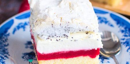 Ciasto Makowa Chmurka z owocami