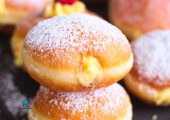 Pączki z creme patissiere (z kremem budyniowym)