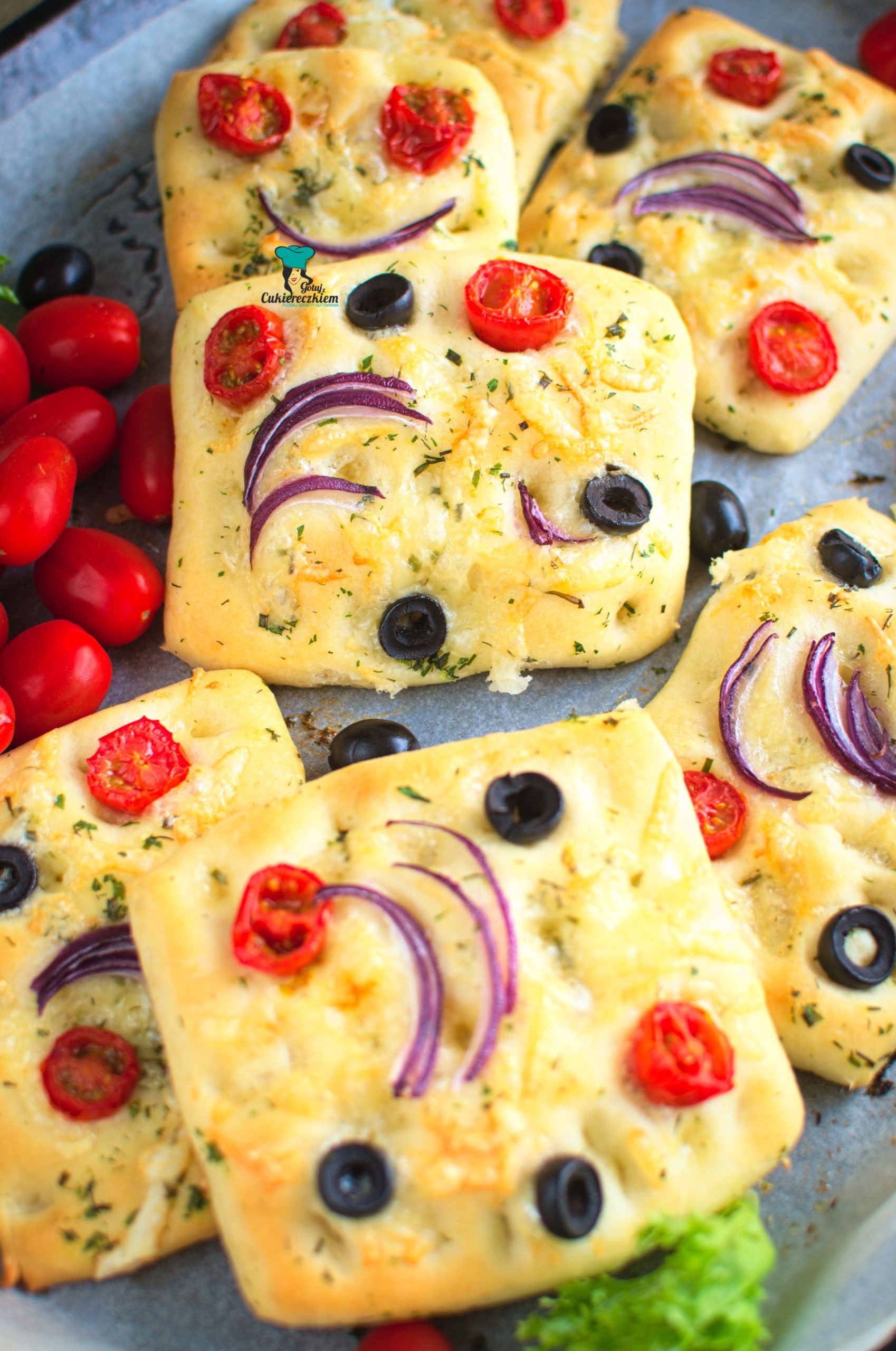 Bułki focaccia