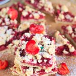 Crumble bars czyli batoniki z truskawkami