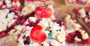 Crumble bars czyli batoniki z truskawkami