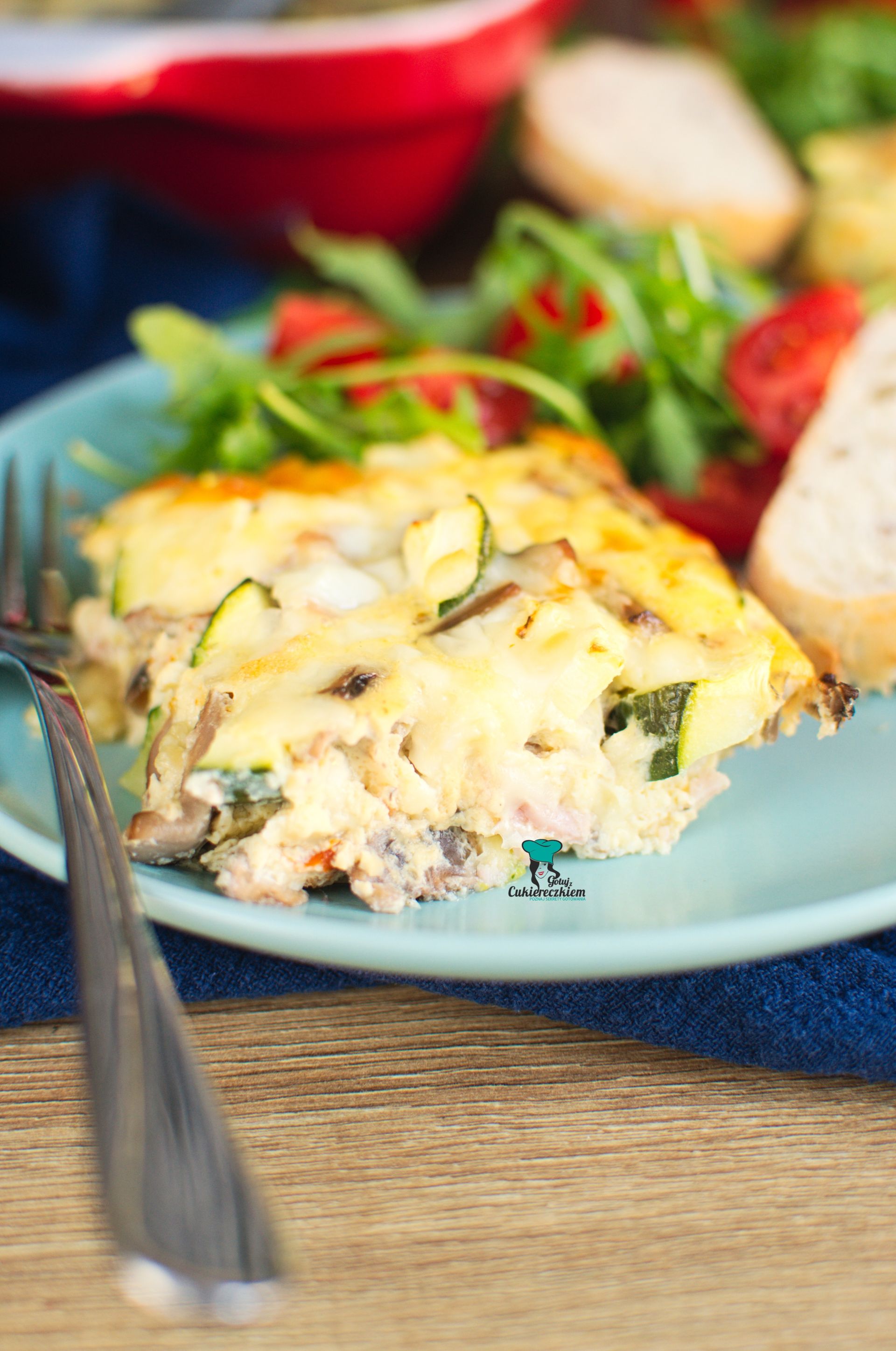 Zapiekanka jajeczna z serkiem wiejskim