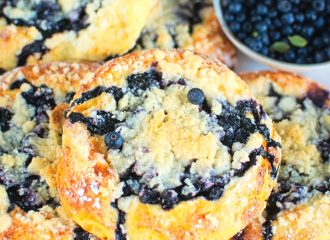 FIT jagodzianki czyli bułeczki twarogowe z jagodami