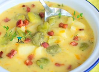 Kremowa zupa z bobem