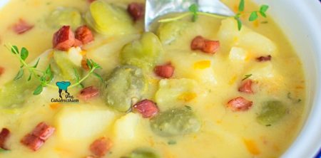 Kremowa zupa z bobem