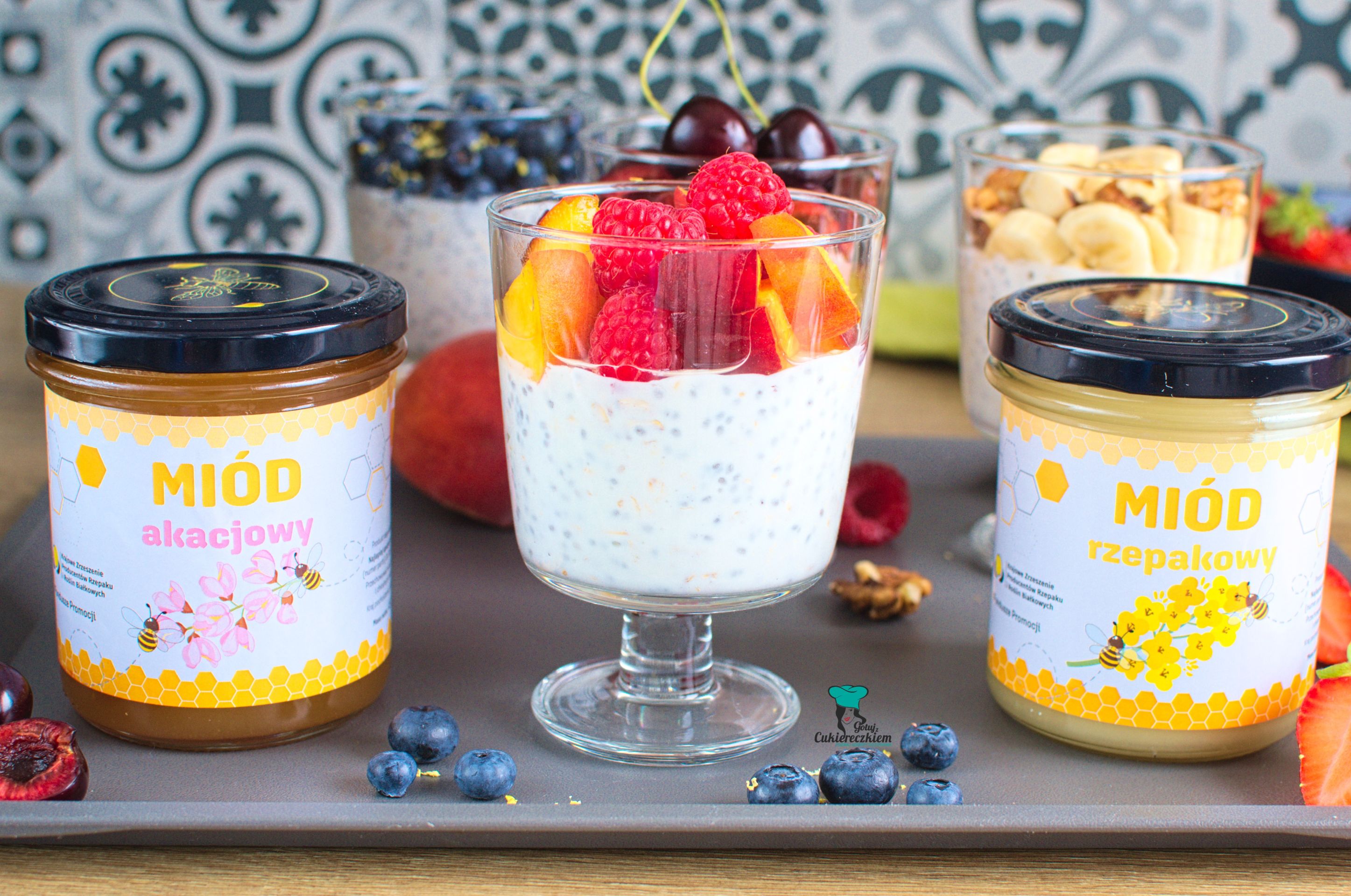 Nocna owsianka z chia