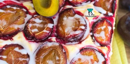 Ciasto serowe ze śliwkami