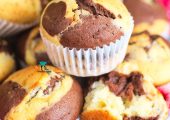 Muffinki łaciate czyli muffinki zebra