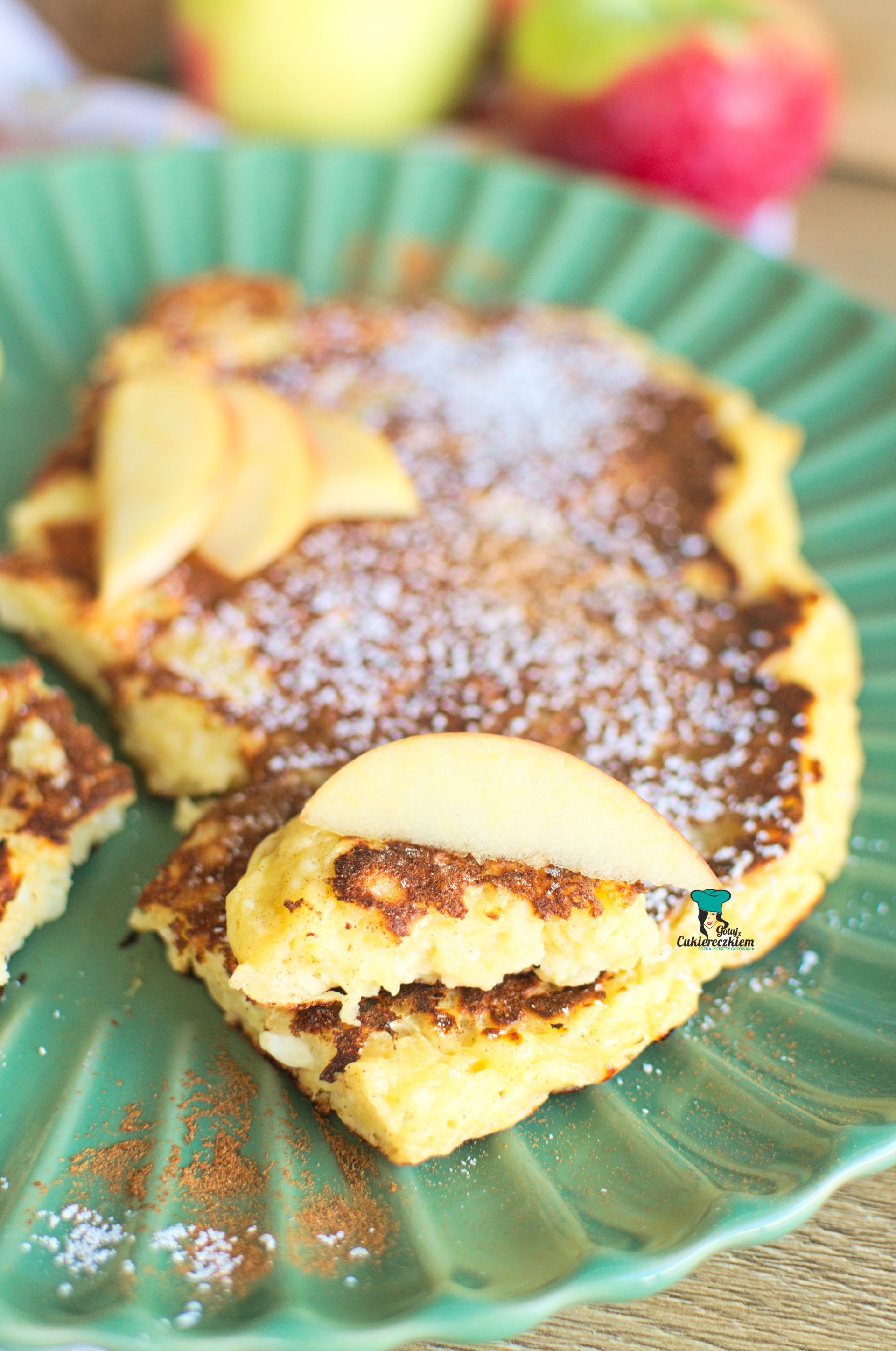 Omlet twarogowy z jabłkiem