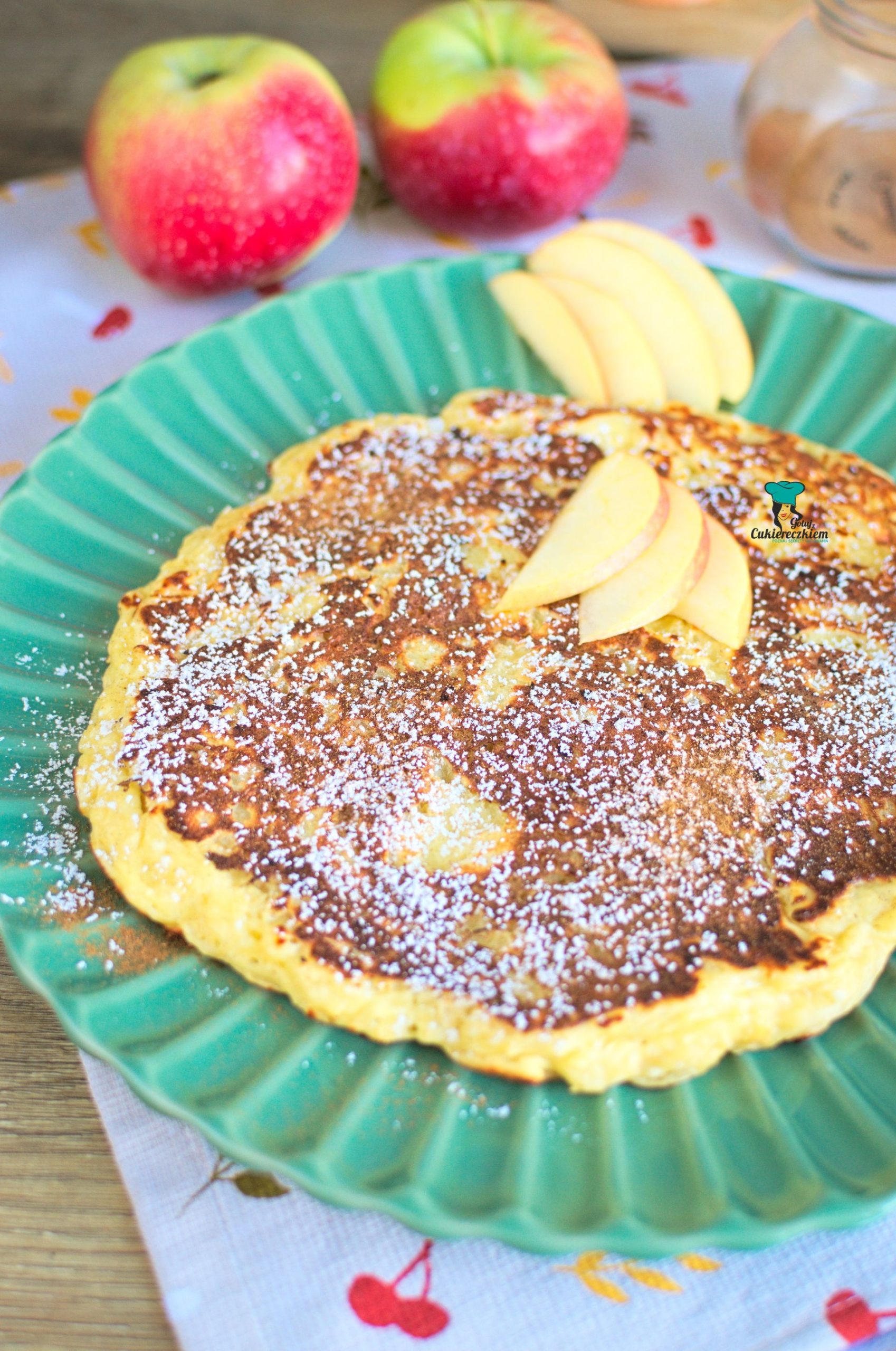 Omlet twarogowy z jabłkiem