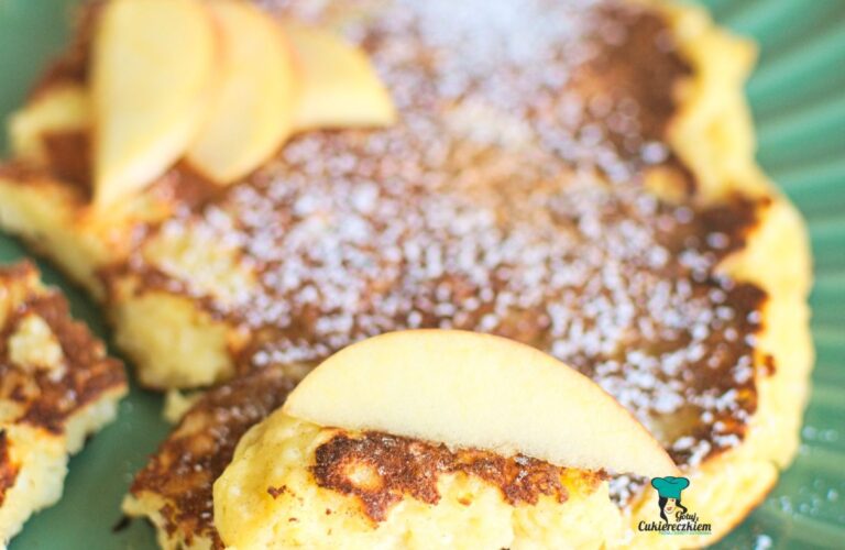 Omlet twarogowy z jabłkiem
