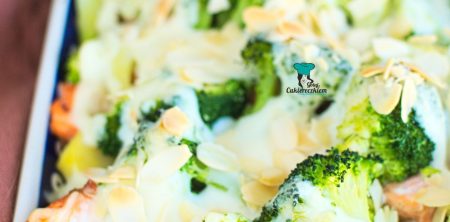 Zapiekanka ziemniaczana z łososiem