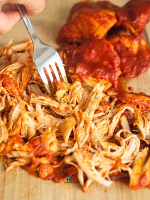 Szarpany kurczak gotowany