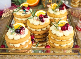 Mini miodowniki z kremem pomarańczowym