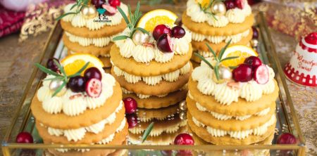 Mini miodowniki z kremem pomarańczowym