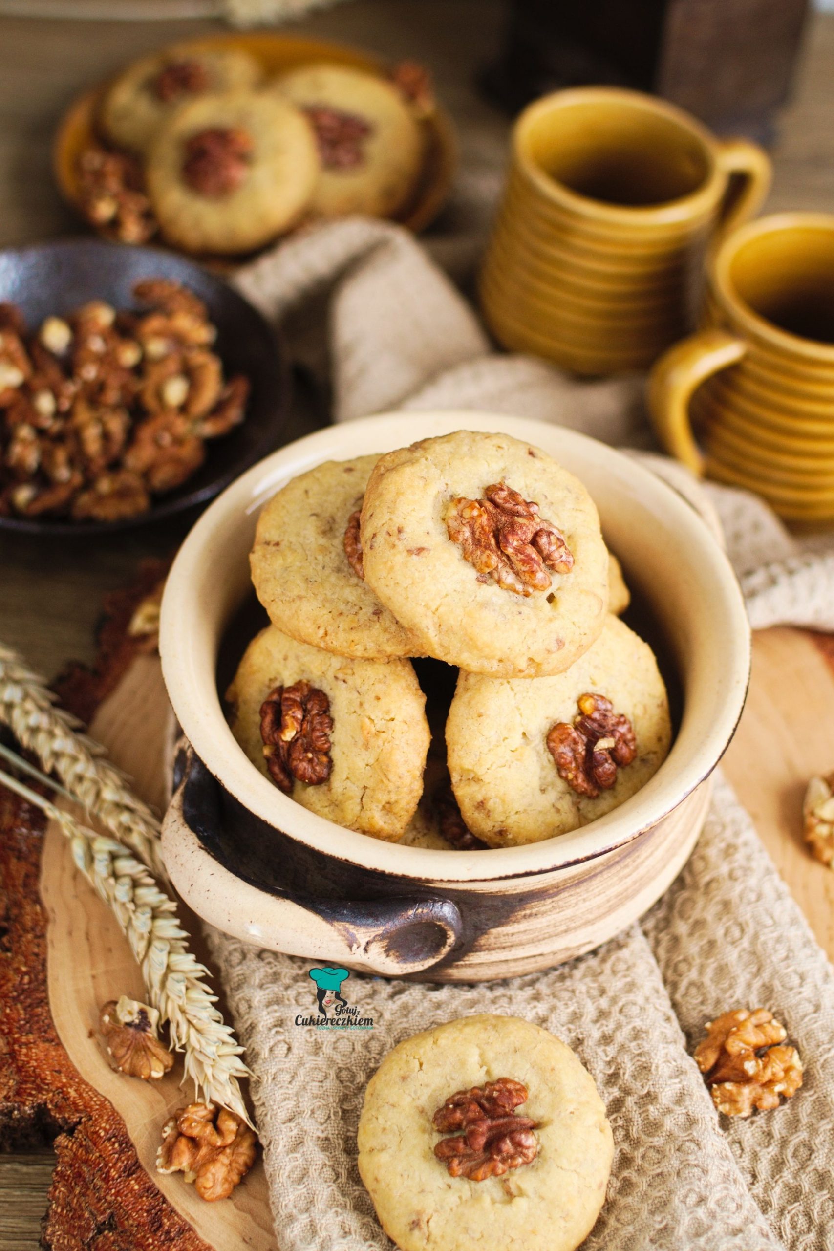 Proste ciastka orzechowe