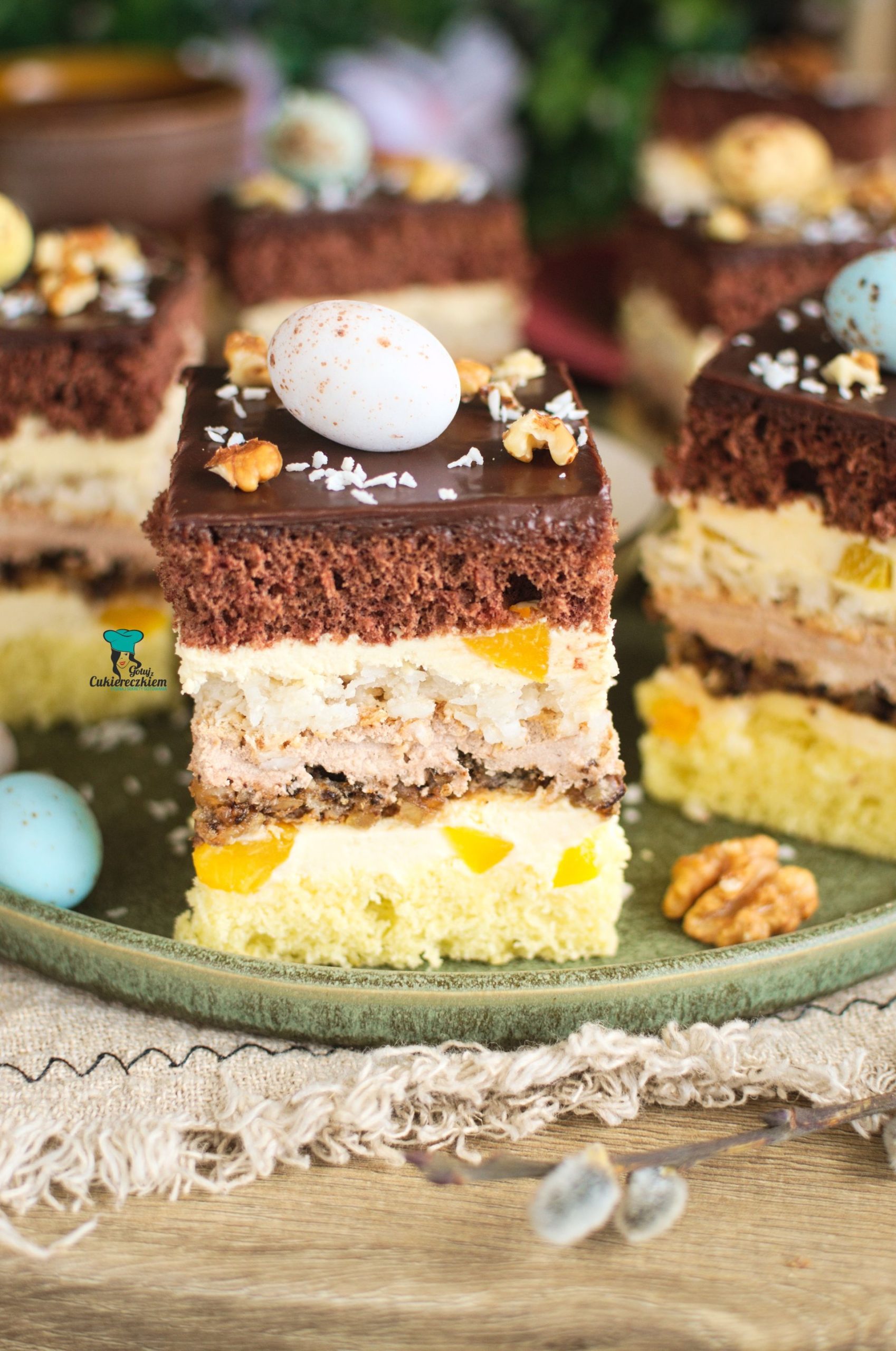 Ciasto bakaliowo-kolorowe