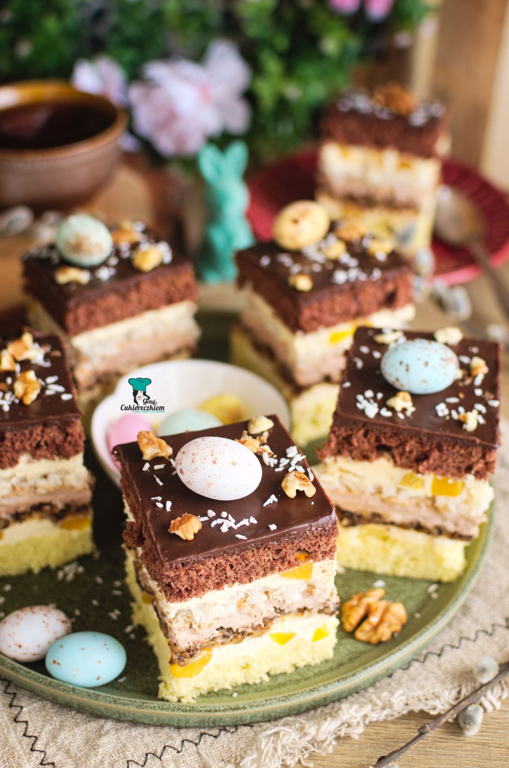 Ciasto bakaliowo-kolorowe