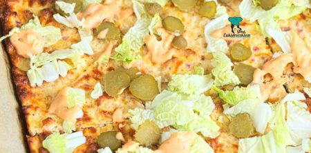 Pieczony placek a’la cheeseburger