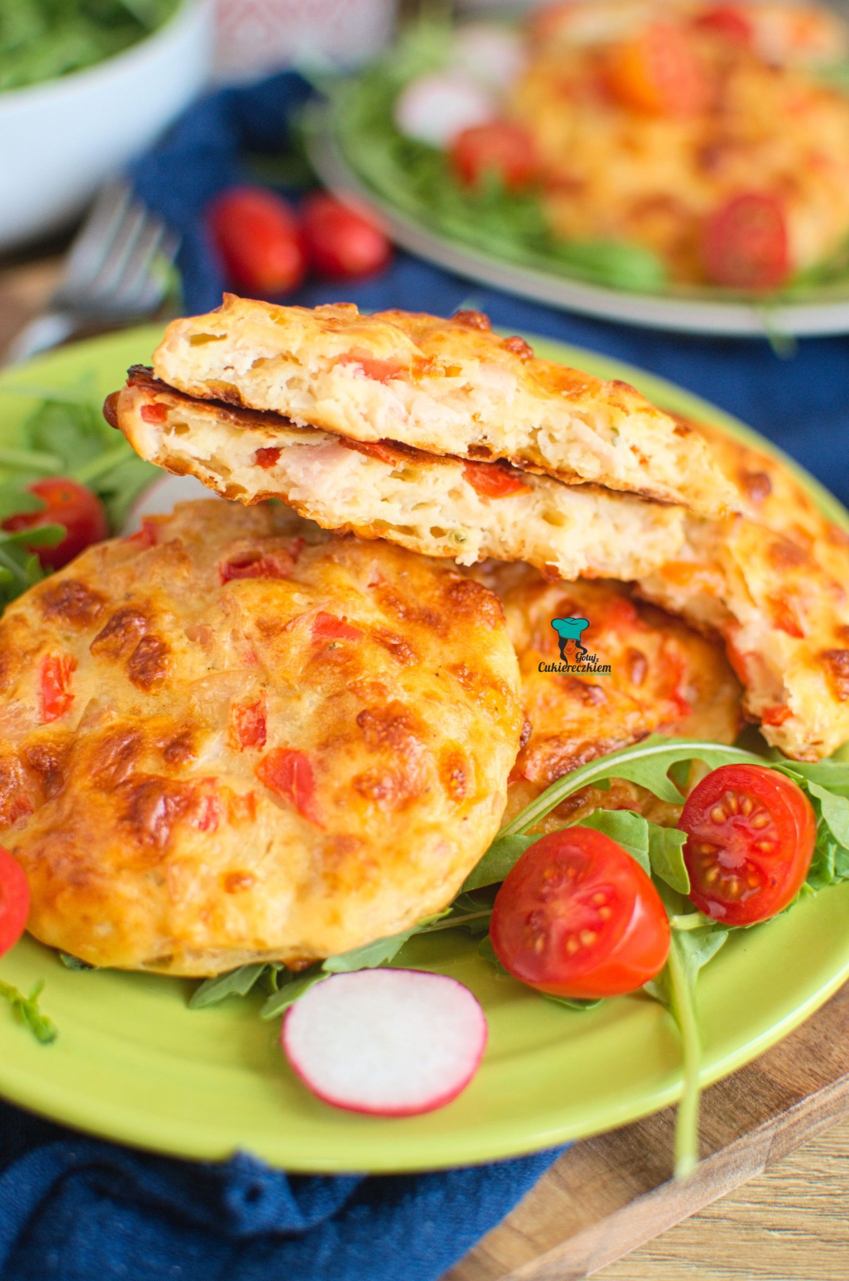 Fit pizzerinki czyli bułeczki twarogowe z piekarnika
